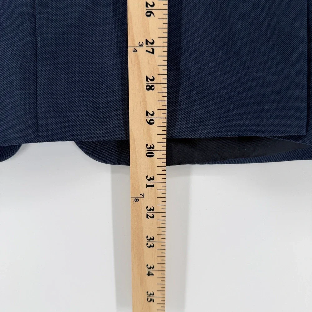 Tommy Hilfiger Blazer Mens 42R Navy Blue Two Button Tailored Sport Coat Preppy